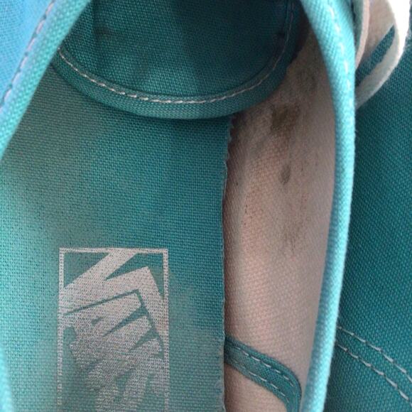 Vans sneakers women's size 8 Turquoise Blue - Picture 12 of 15